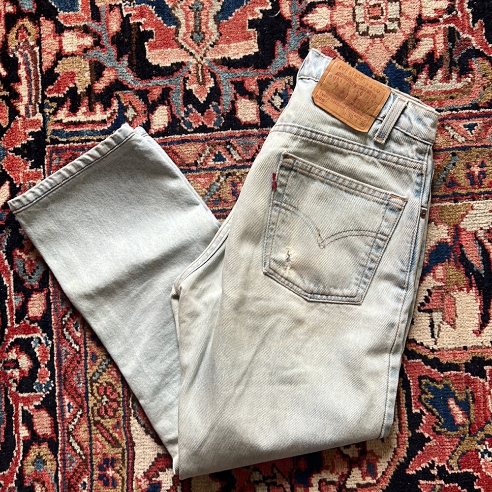 Vintage Levi’s 505 Jeans, High Rise Light Denim